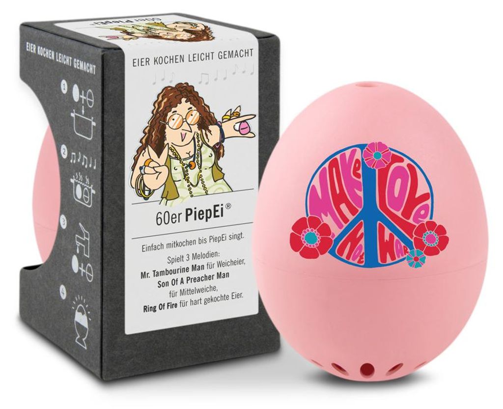 Brainstream A005388.1, Mechanischer Küchentimer, Pink, Produktbild 