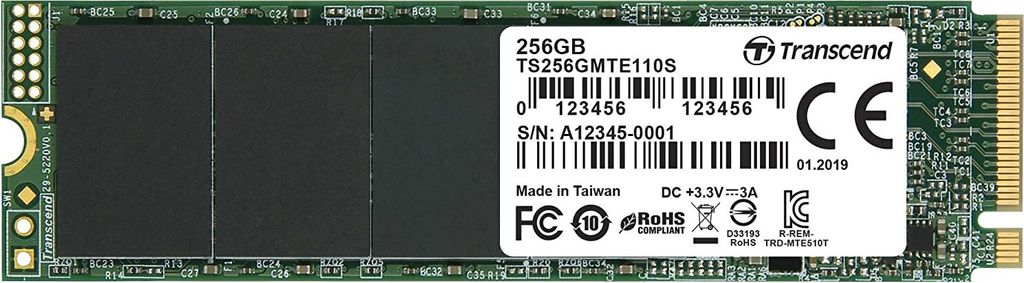 Transcend SSD MTE110S 256GB NVMe PCIe Gen3 x4