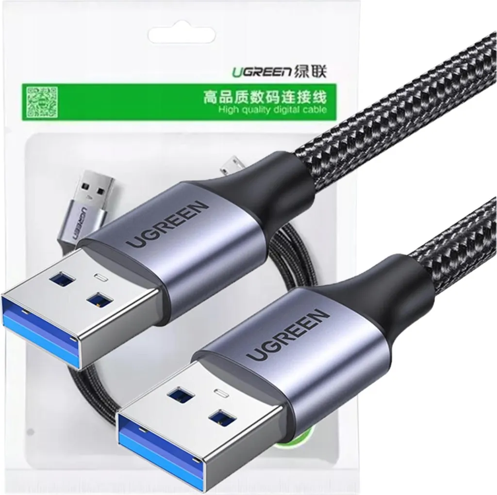 Ugreen Cavo USB 3.0 5Gbps Maschio a Maschio 0,5m - Soluzione Dati Sicura