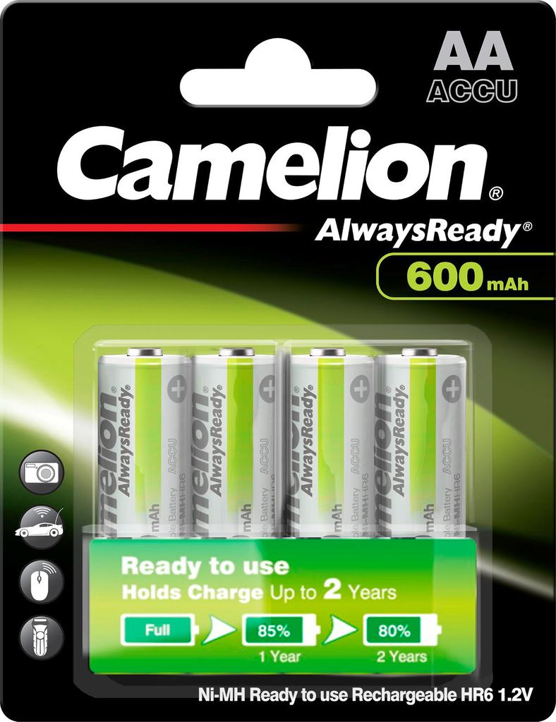 Nabíjecí baterie Mignon CAMELION 1,2 V, 600 mAh, typ AA, Obrázek produktu 