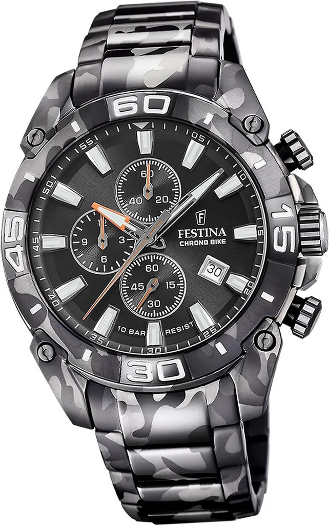 Montre Homme Festina D2UF20710/1 Robuste en Acier Gris Anti-Rayures