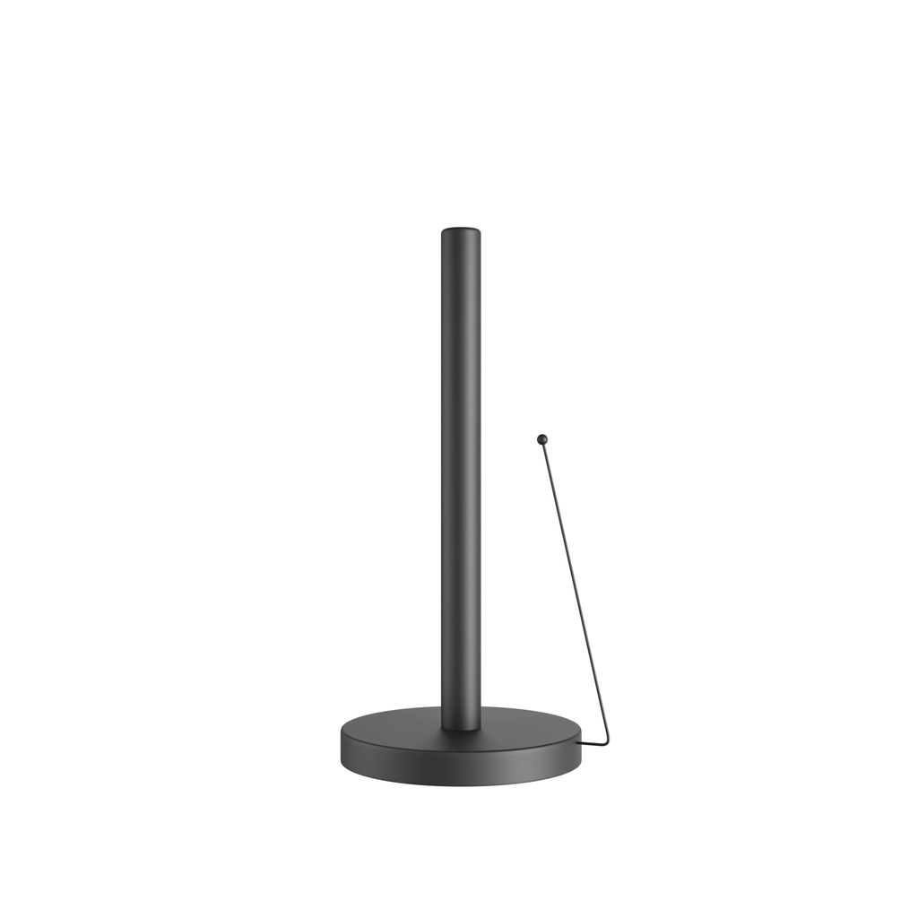 Porte-rouleau de cuisine Minismus noir sur pied - Image du produit 