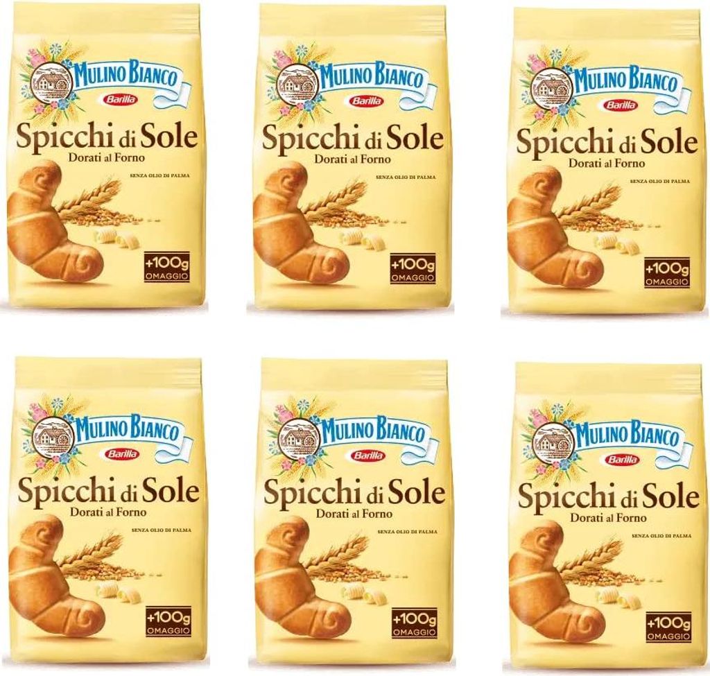 6x Mulino Bianco Kekse Spicchi di sole 900g Italien biskuits cookies kuchen