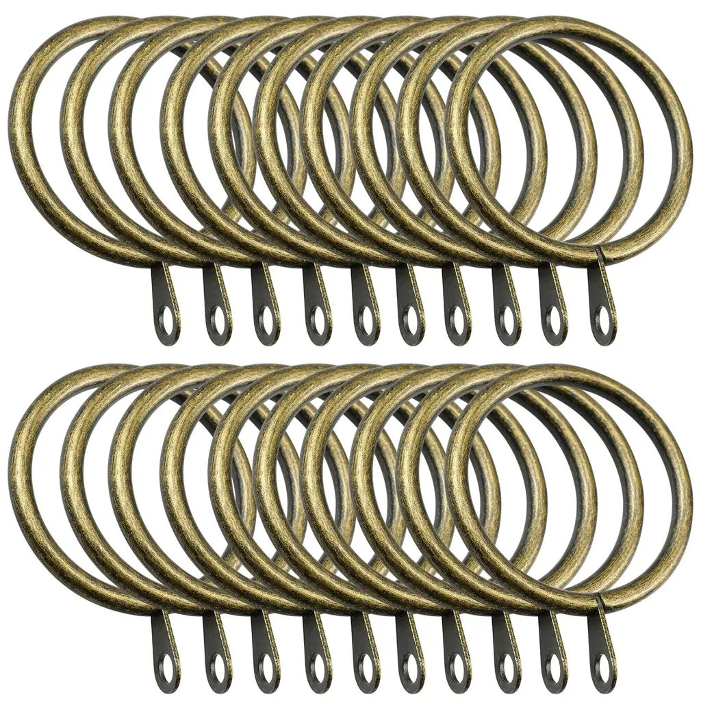 Anneaux rideaux bronze 38mm en métal pour glissement fluide