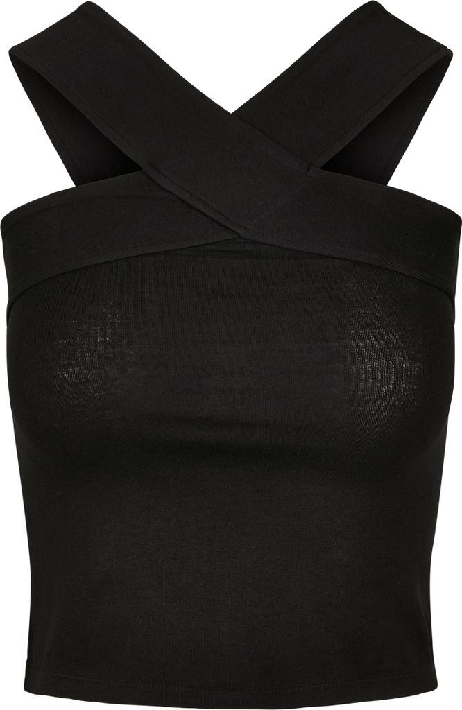 Urban Classics Top Damen Ladies Cross Top schwarz L