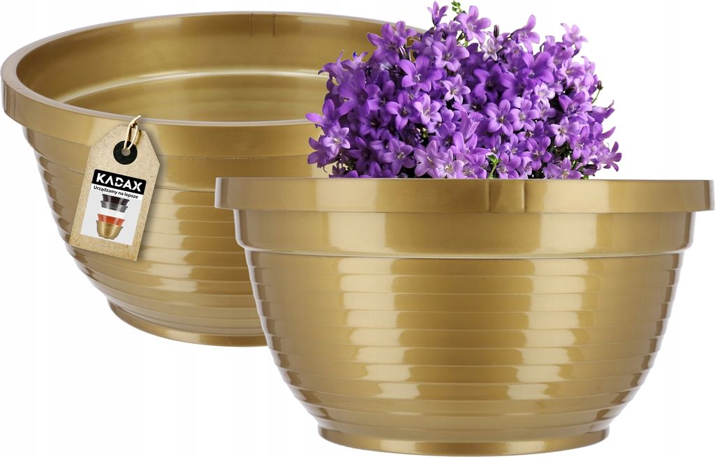 KADAX Schale aus Kunststoff, runde Blumenschale, Produktbild 