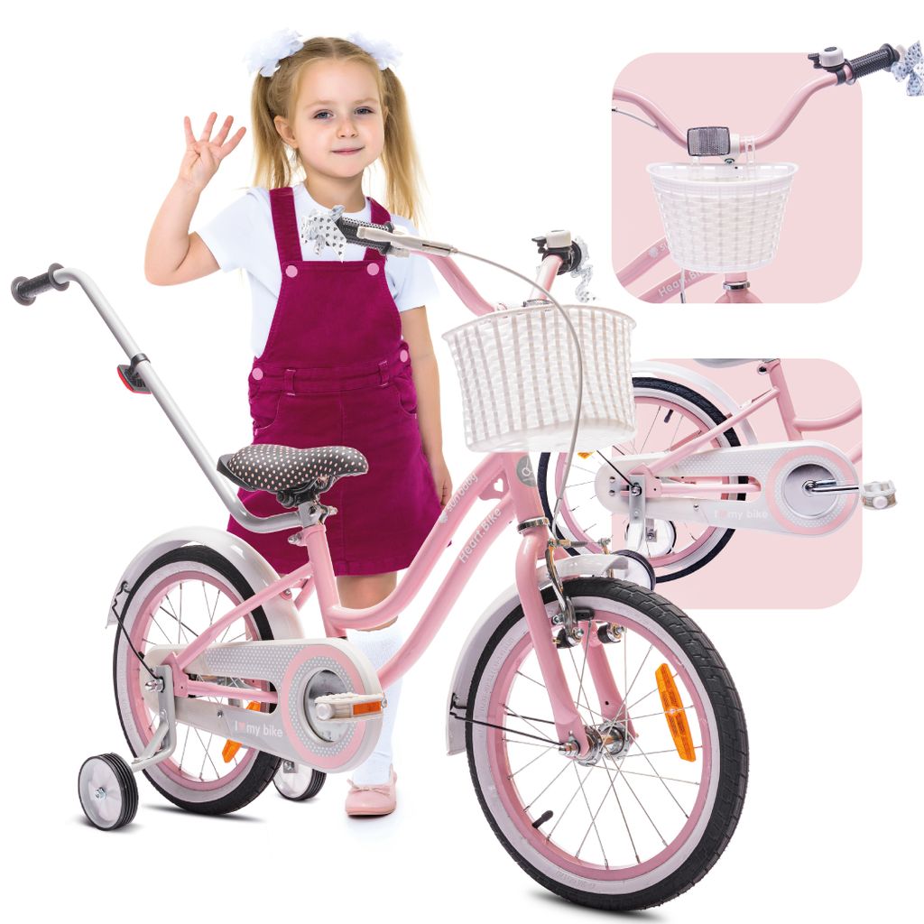 Vélo pour fille 16 pouces 4-6 ans vélo avec roues Image du produit 