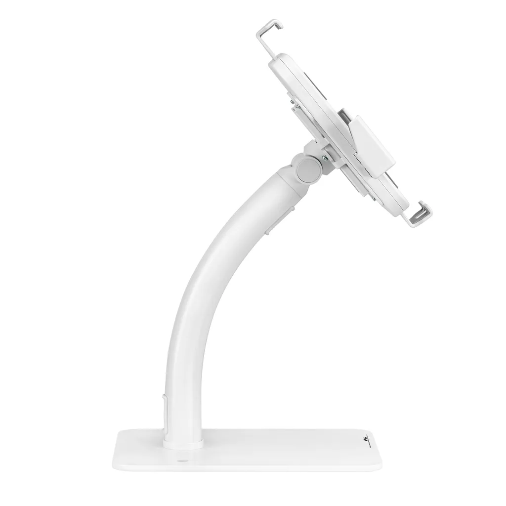 Support de Table pour Tablette Antivol et Borne Interactive Blanche - 3