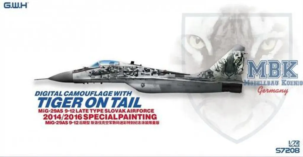 Great Wall Hobby GWH-S7208 MiG-29AS Slovaquie 2014 Maquette 1/72
