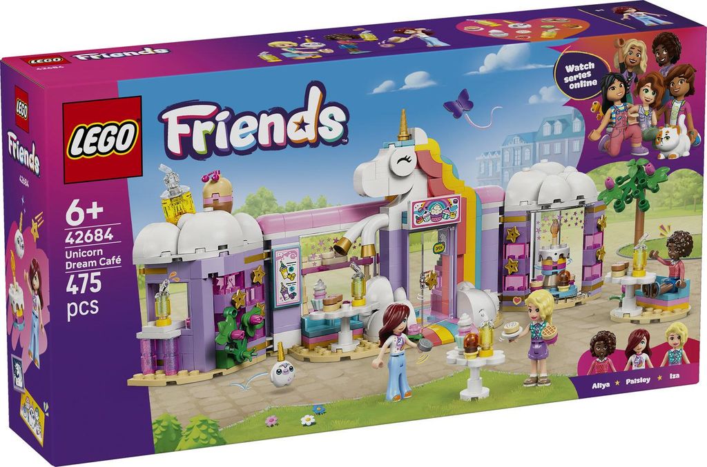 LEGO Friends Eenhoorn Droomcafé - Speelgoedbakkerij met 3 Productafbeelding 