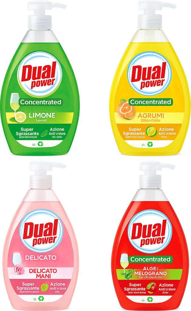 Dual Power Italienisches Geschirrspülmittel in vier Produktbild 