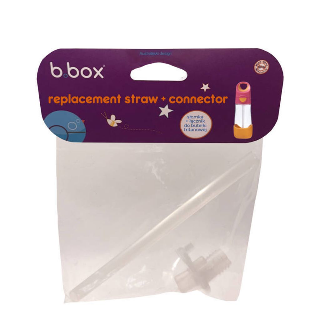 b.box Strohhalm-Set mit Konnektor für 450 ml Tritan-Flasche Produktbild 