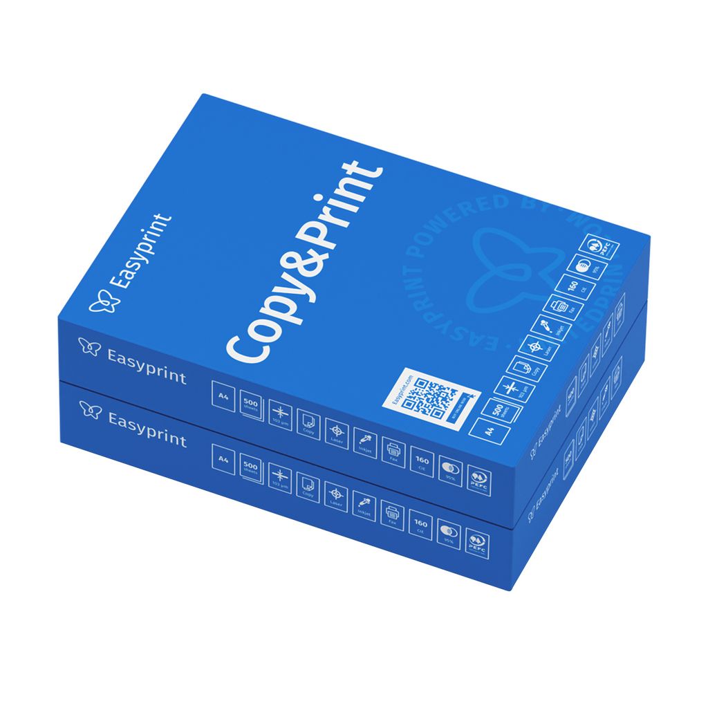 Easyprint Druckerpapier Kopierpapier 1000 Blatt 2 x 500 A4 Premium Hochweiß CIE 160 PEFC