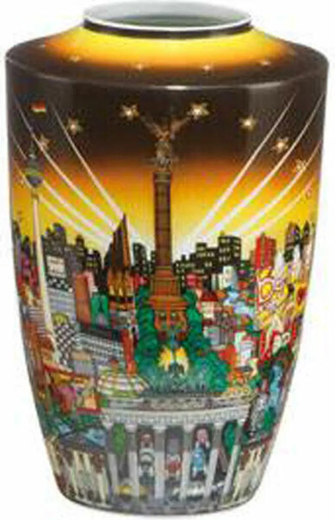 Vase Pop Art multicolore Charles Fazzino Goebel My Berlin 67090121