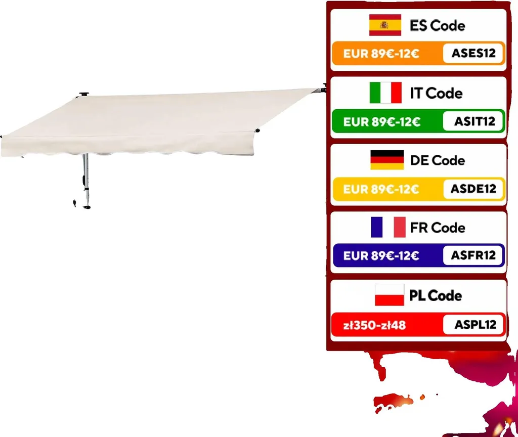 Toit solaire réglable beige avec mécanisme rétractable manuel et robuste