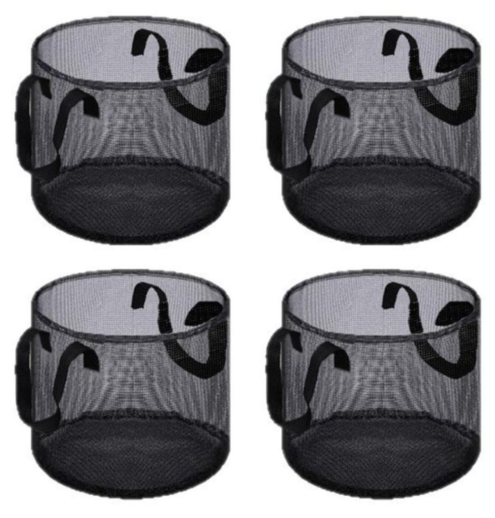 INF Pflanzbeutel Polyester Mesh 17.5cm x 17.5cm x 0.5cm für Teich 4er