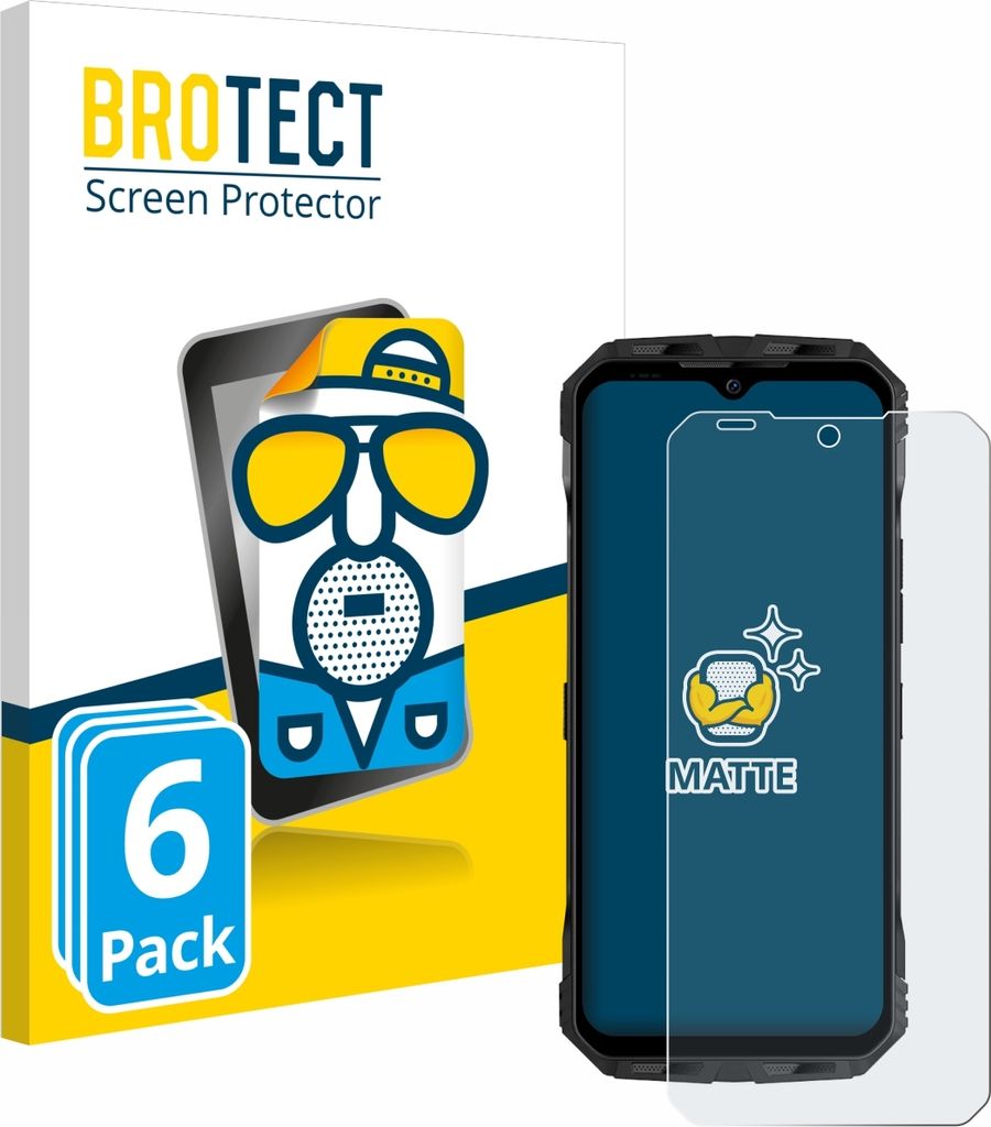 6x BROTECT Schutzfolie für Doogee V Max S Displayschutz Displayschutzfolie Folie Matt Entspiegelungsfolie