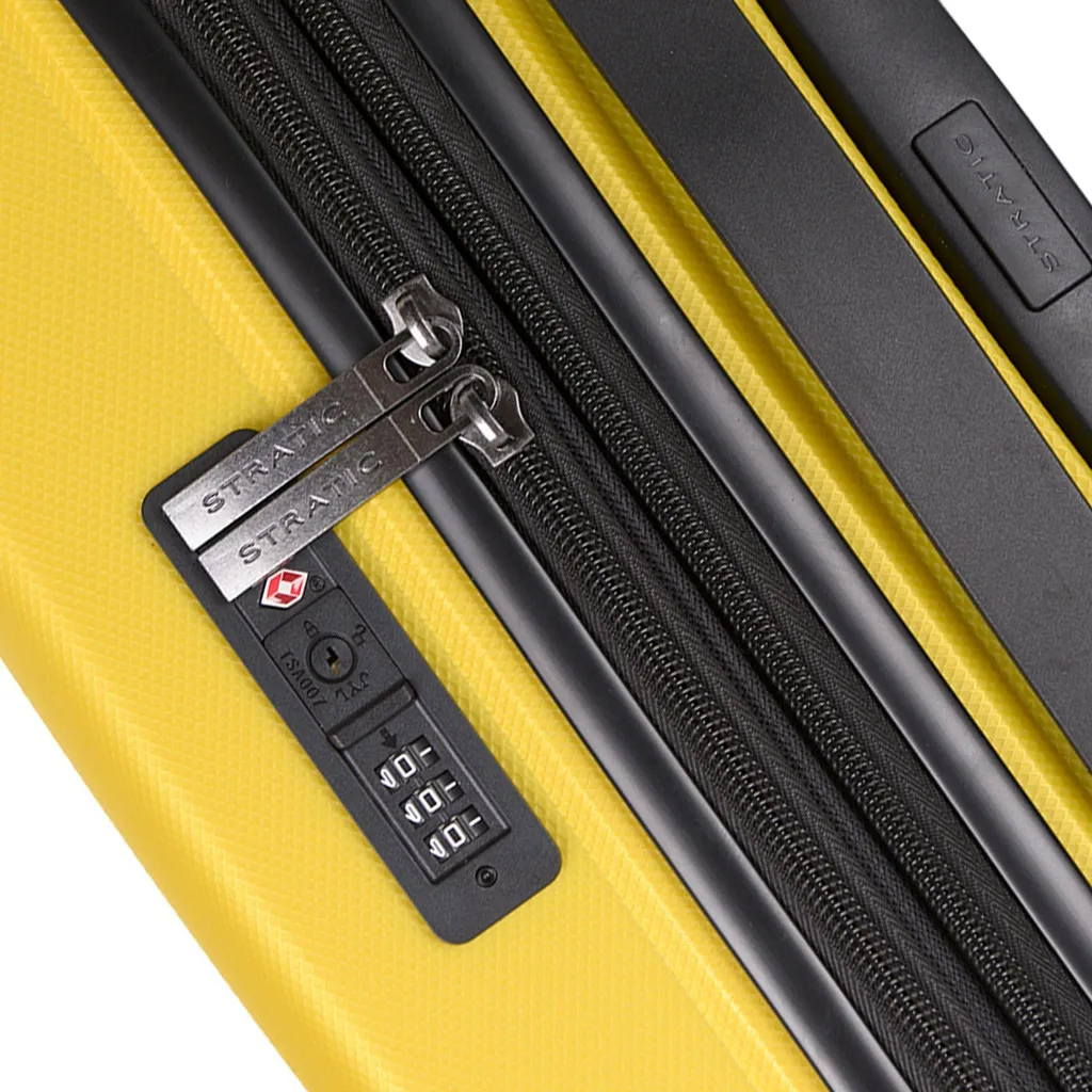Valise Stratic Bright+ Trolley Expensible Jaune Gold 56cm Rigide - 21