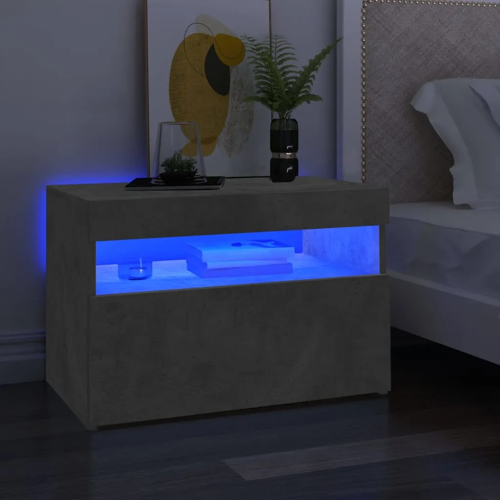 Mobili Porta TV LED Grigio Cemento vidaXL 2 pezzi - Design Minimalista - 7