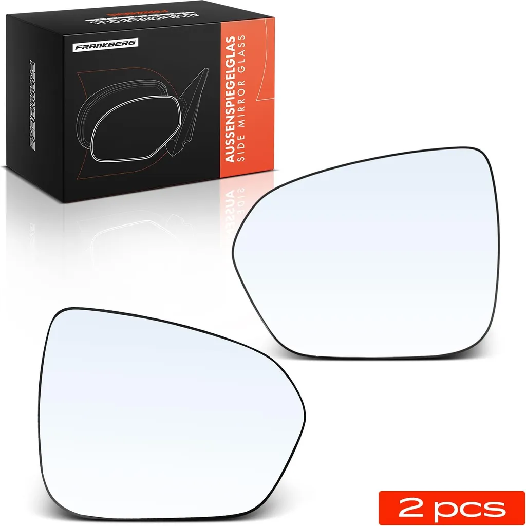 Miroir de Rétroviseur Extérieur pour Dacia Duster HM 2017-2024 - 2 Pièces