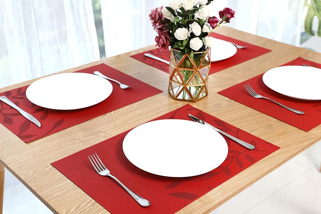 Platzset Abwischbar Tischset Abwaschbar 6er Set PVC Produktbild 4
