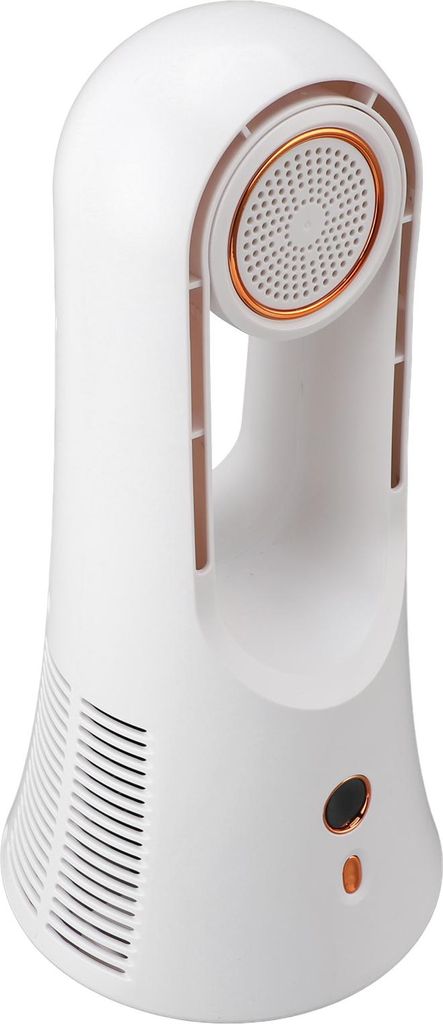 Desk Bladeless Fan 6 Geschwindigkeiten kleine Desktop-Ventilator mit Power Display Aroma-Tablette für Haus Schlafzimmer Büro