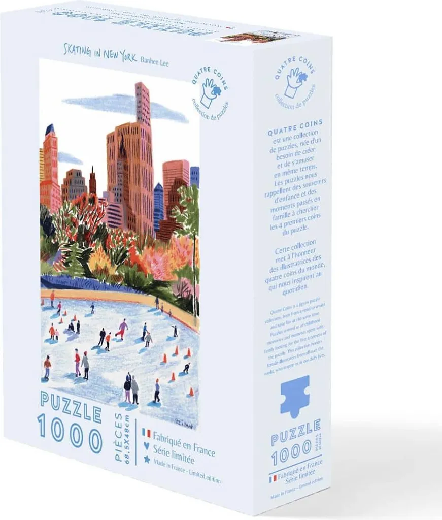 Puzzle 1000 pièces Patinoire à New York - Collection Voyage et Paysages