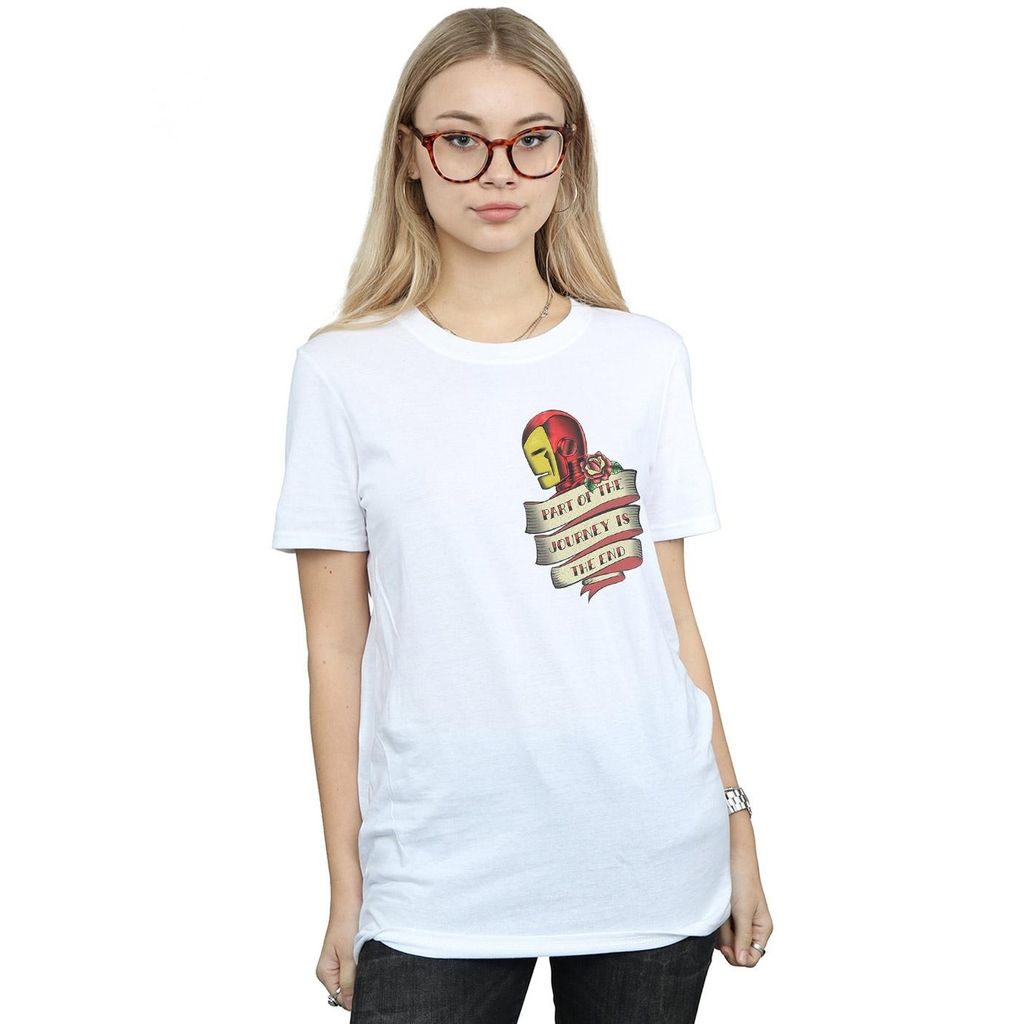 Marvel - T-Shirt für Damen BI40305 (4XL) (Weiß)