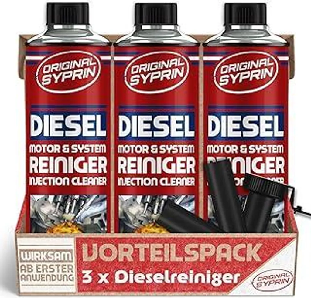 Detergente Professionale SYPRIN Diesel 3x500ml - Pulizia Sistema Iniezione
