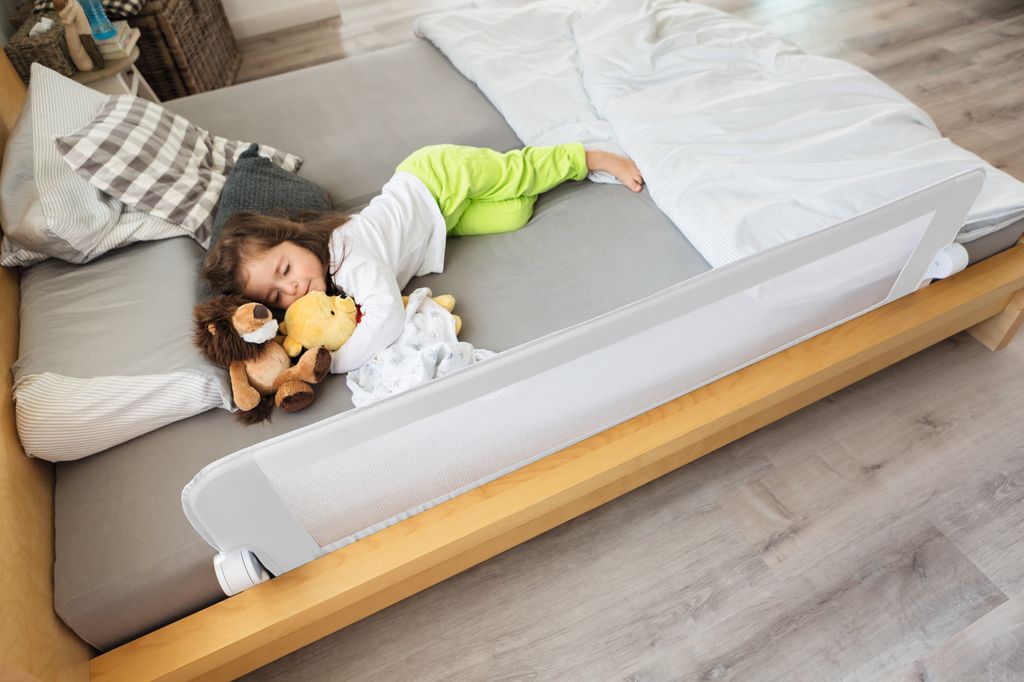 ABUS Bettgitter Eric für Babys und Kinder - faltbar - 150 cm, Färbung:blau