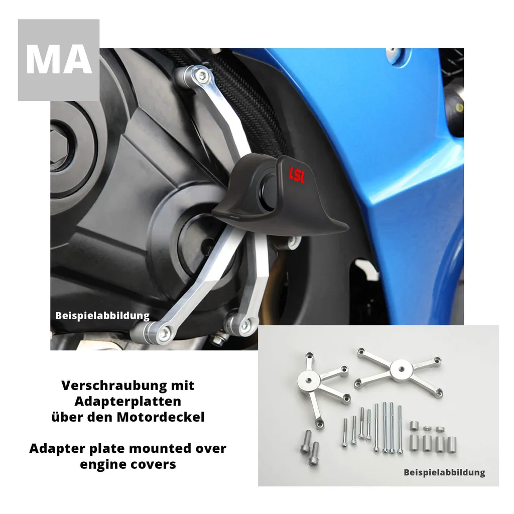 Tampon de Protection LSL 550S091.1 de Rechange Suzuki SV 650 2003
