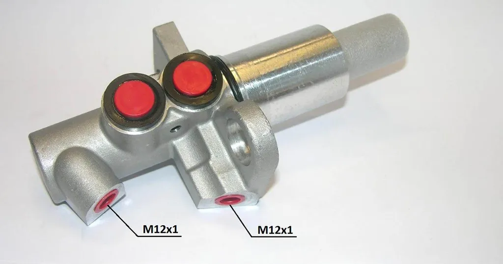 Maître-cylindre de frein HELLA Ø 25mm M12x1x2 pour AUDI A6 en Aluminium