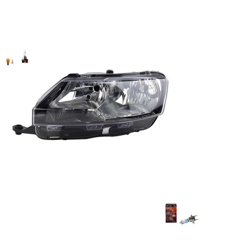 Johns, Scheinwerfer + Osram Night Breaker Laser kompatibel zu Skoda Rapid Links 5JB941017 5JB941015