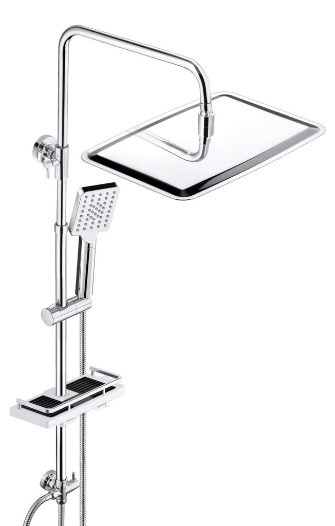 JOHO Edelstahl Duschsystem mit Regendusche ohne Armatur, Produktbild 