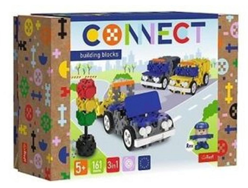 Trefl CONNECT M - Rettungswagen Polizeiauto, Bausteine, Immagine del prodotto 