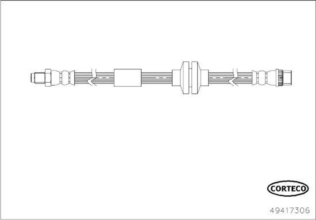 Flexible de frein Master 2 et 3 - Réparation Circuit CORTECO 49417306