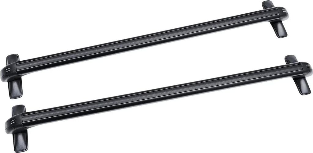 Universeller Auto-Dachträger - Querträger - 2er-Set - Aluminium - Diebstahlschutz-Schloss - Verstellbar 124–134/110–114 cm - Max 45 kg - Für...