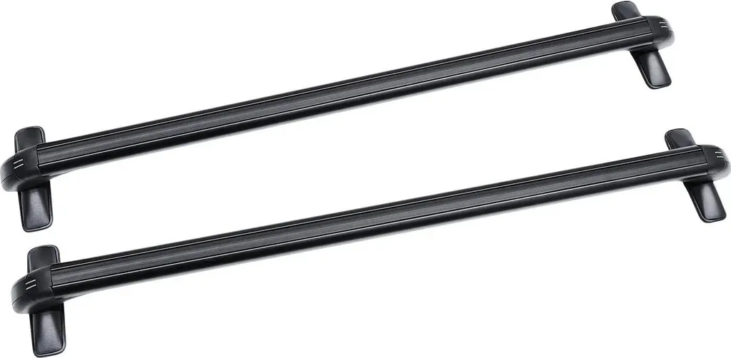 Portapacchi universale per auto - Traverse - Set da 2 - Alluminio - Lucchetto antifurto - Regolabile 124-134/110-114 cm - Max 45 kg - Per veicoli a 4/5 porte - Nero