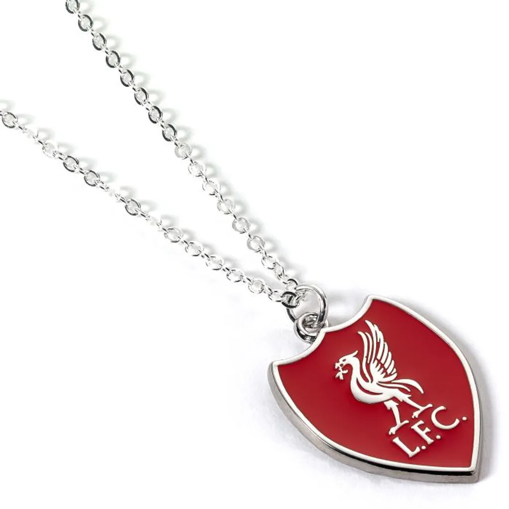 Collier avec écusson Liverpool FC en acier inoxydable pour supporter