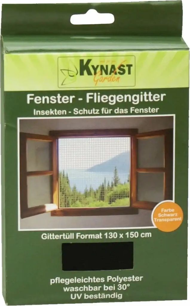 Insektenschutz Fenster 130x150cm schwarz Produktbild 