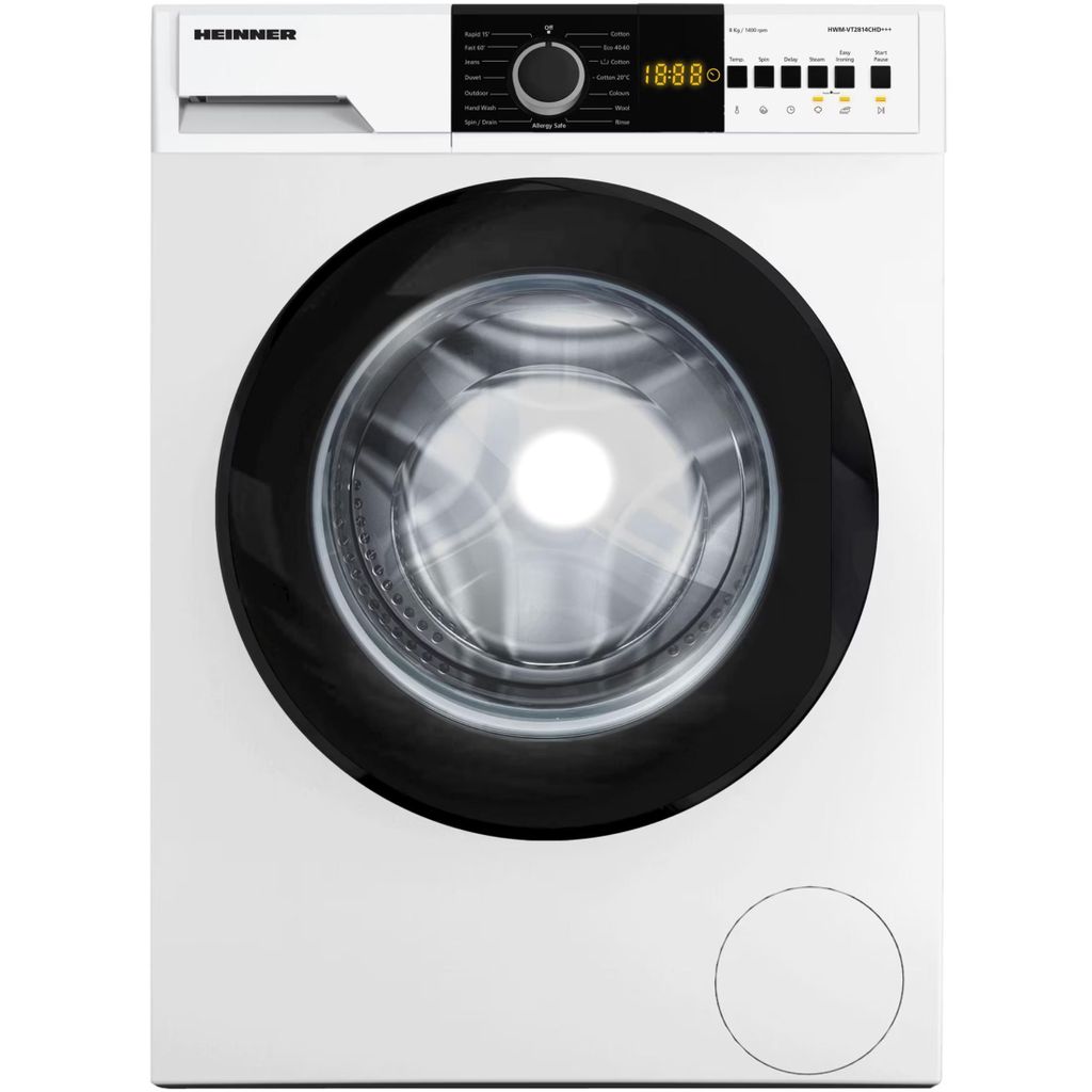Heinner HWM-VT2814CHD+++ Waschmaschine 8 kg, 1400 U/min, Anti-Knitter, Balance-Control-System, Weiß