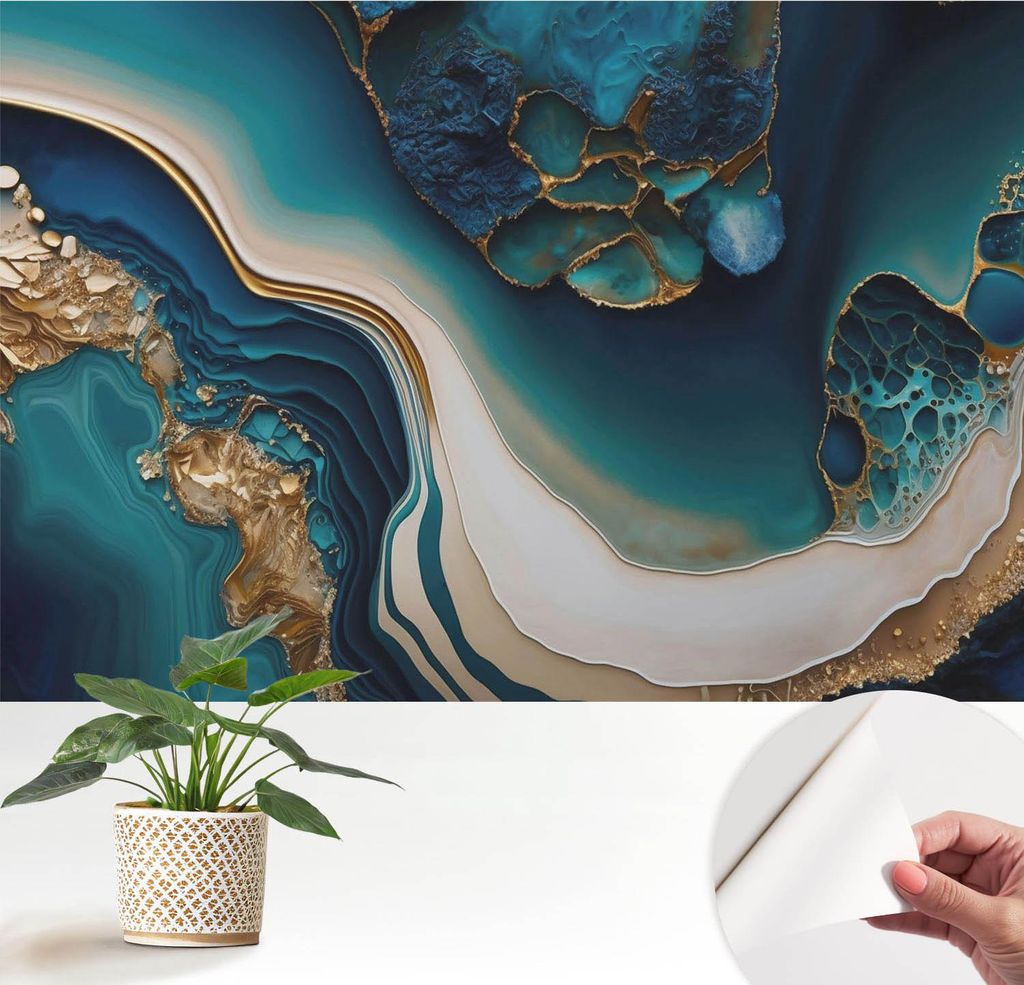 Fototapete selbstklebend - 152x104 cm - Tapete - Wandtapete - Wandbilder - Klebefolie - Dekofolie - Tapete Folie - Wand - Dekoration - Wohnzimmer -...