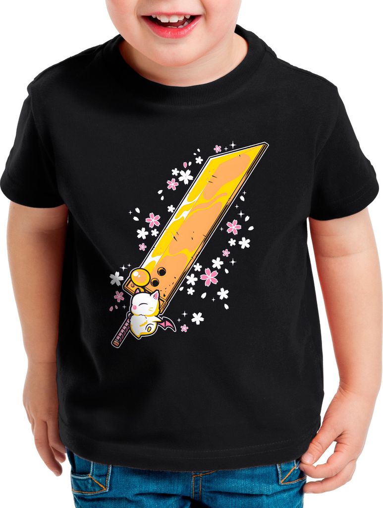 style3 Moogle Buster Sword Kinder T-Shirt anime cloud chocobo sephiroth