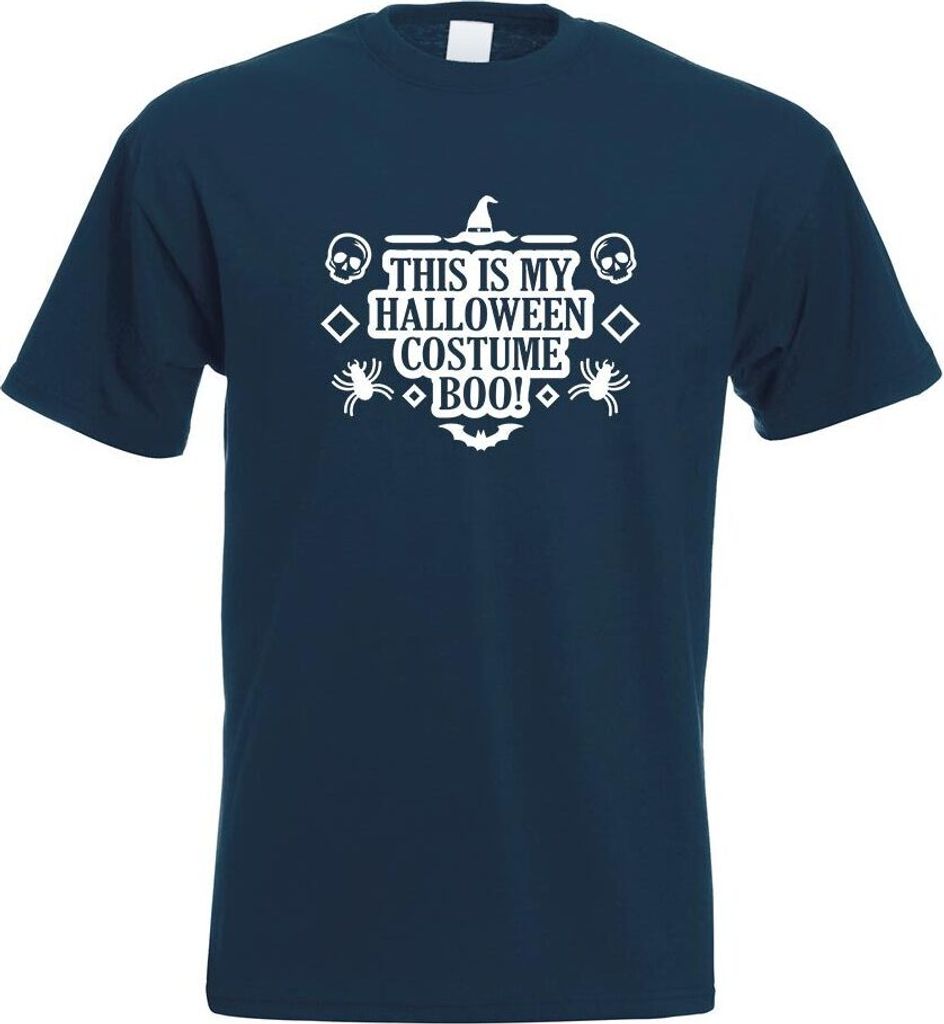 Kiwistar - T-Shirt - Navy - This is My Halloween Costume Motiv Bedruckt Funshirt Design Print - mit Motiv Bedruckt - Funshirt Design - Sport - Frei...