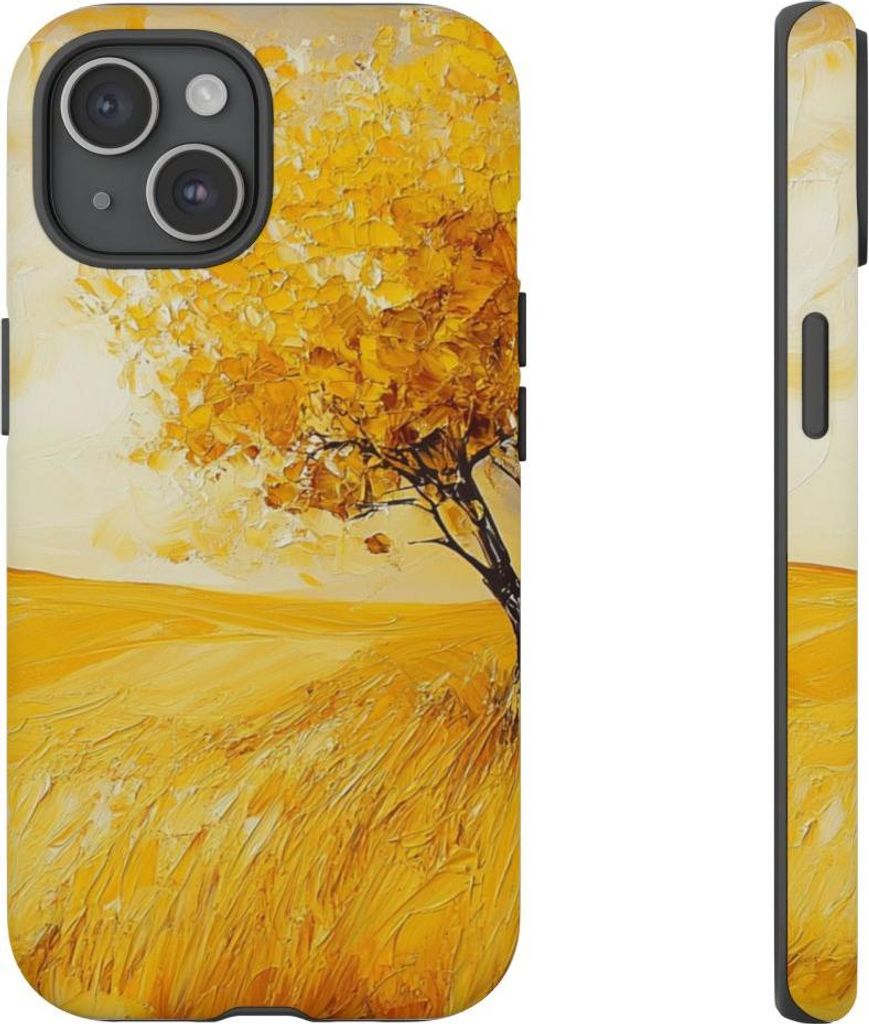 Herbstlicher Baum im goldenen Licht – Hülle Kompatibel mit iPhone 15