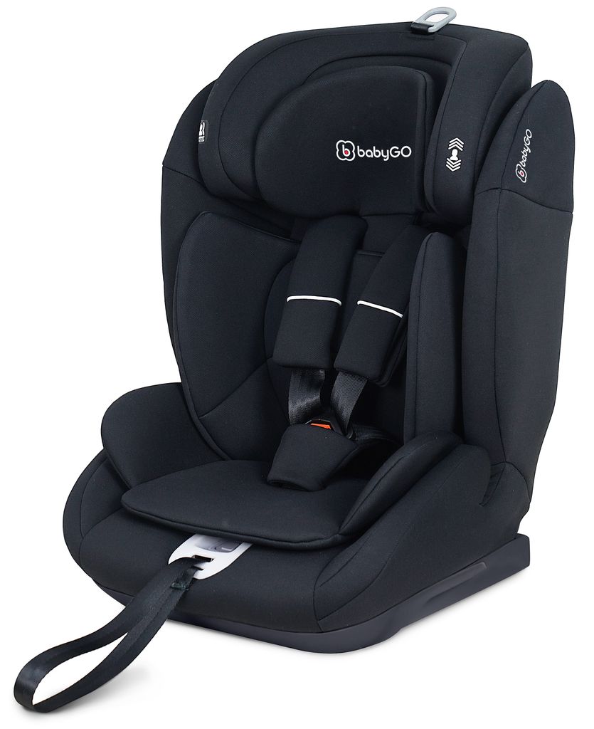 BabyGo Kinderautositz Lumo, schwarz, ohne Isofix