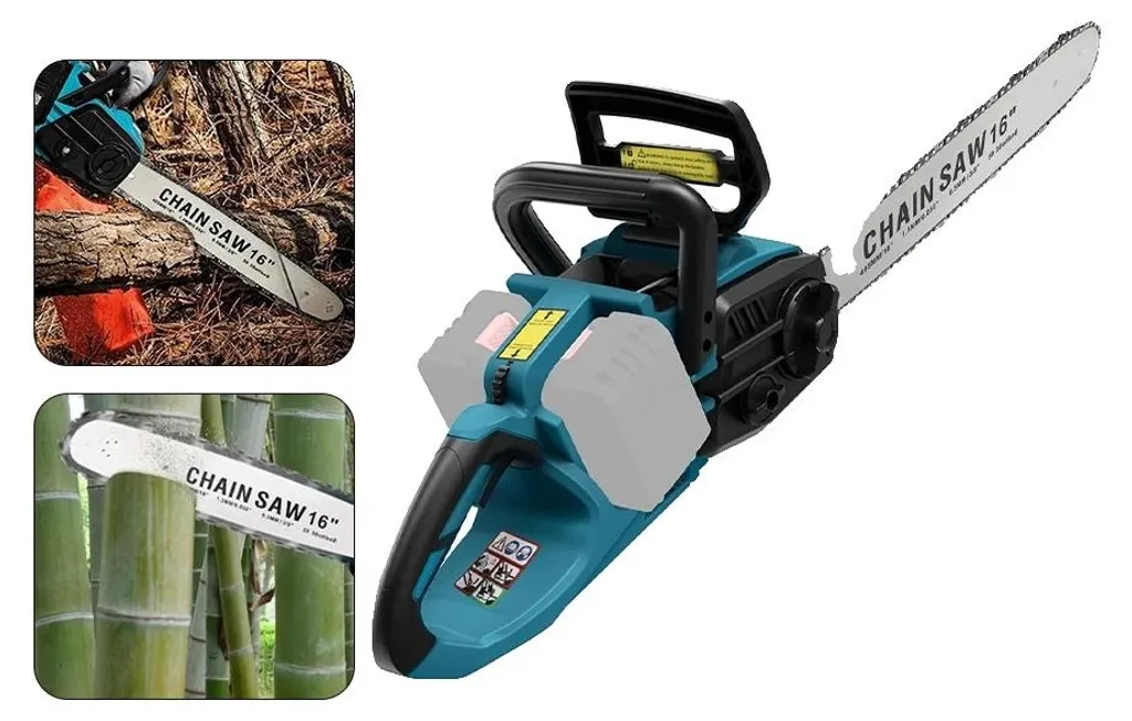 Tronçonneuse électrique 1500W sans balais : coupe facile et sécurisée