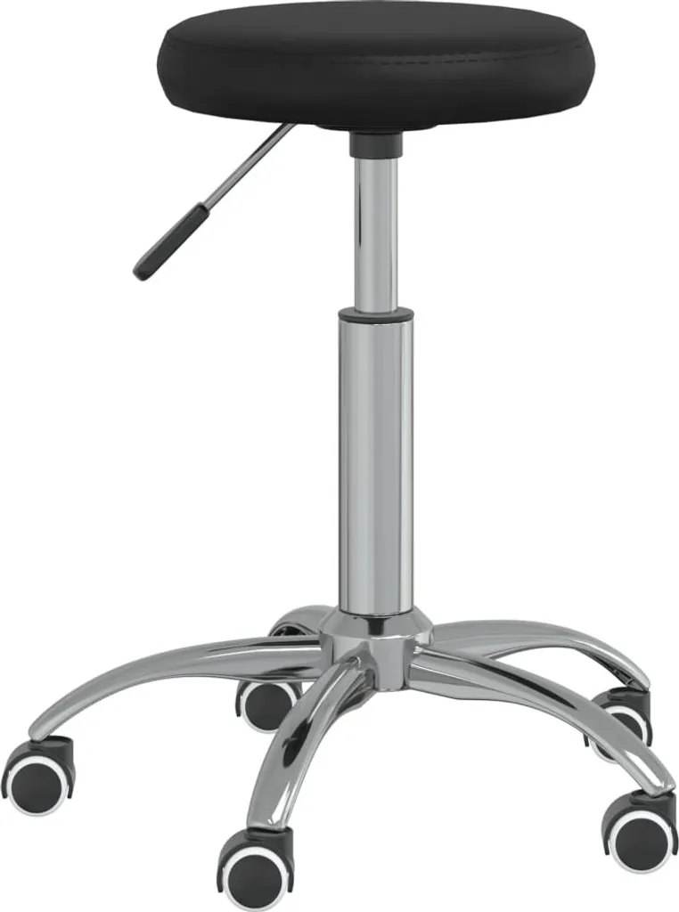 vidaXL Chaise de bureau pivotante noir similicuir - Siège ergonomique