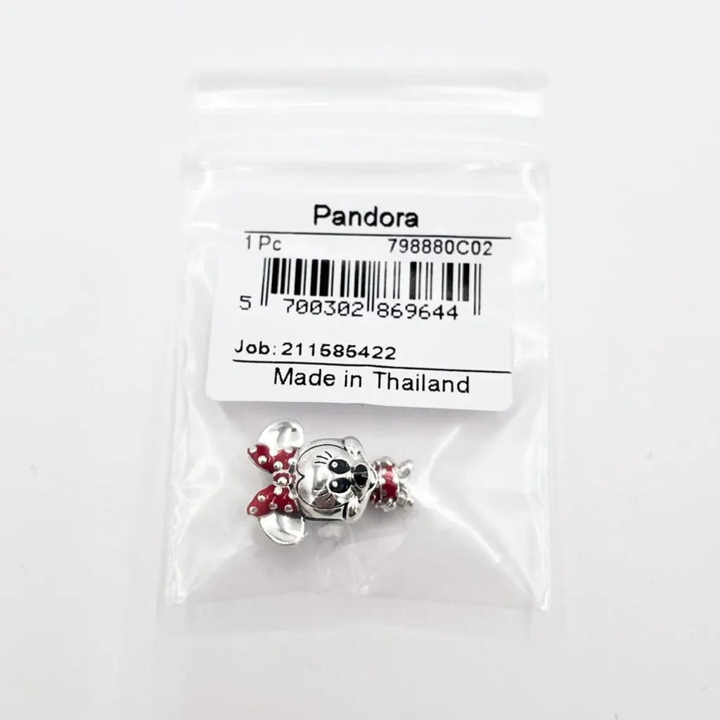 Charm Pandora PAB1663 ciselé à la main, bijou durable en argent brillant - 10