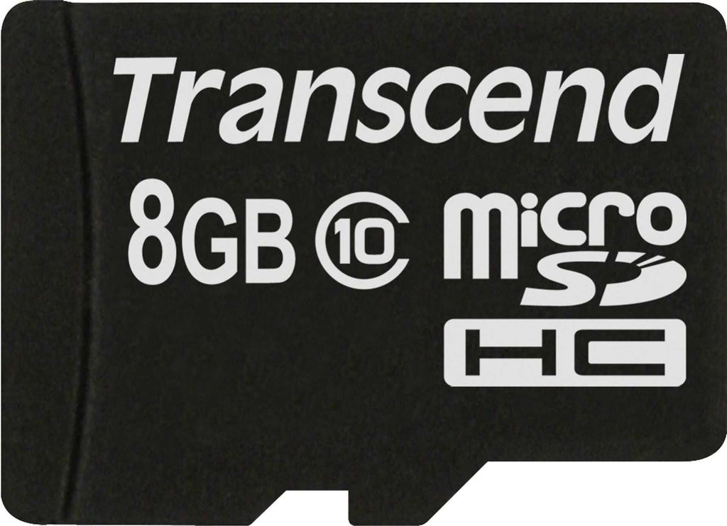 Transcend TS8GUSDC10, 8 GB, MicroSDHC, Trieda 10, NAND, 90 Obrázok produktu 